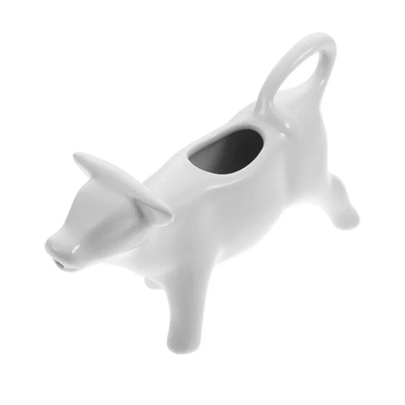 Porcelain Cow Creamer – White Ceramic Milk Jug - Picture 2 of 6